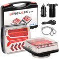thumbnail image 1 of Wireless Led Trailer Lights Magnetic Kit 2 Pack Bluetooth Tail Lights for Tow Boat with Brake Turn Signal,Waterproof Tailing Lights for Truck Trailer Boat Camper RV, 1 of 7