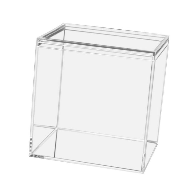 2pcs Clear Storage Box Container Candy Snack Boxes Stackable 7.5cm10cm