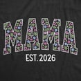 thumbnail image 2 of Womens Funny T Shirts Mama Floral Est 2026 Cute Mothers Day Tee For Ladies Womens Graphic Tees, 2 of 9