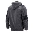 thumbnail image 3 of Boy’s Soft Sherpa Lined Two Tone Quilted Juniors ZipUp Fleece Hoodie Kids Jacket (MSM-40-5 Heathered Black, S(8) ), 3 of 6