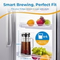 thumbnail image 2 of Bybiment Brew Coffee Maker (1.4L/48oz) - Borosilicate Pitcher with 100um Filter, Drip-Free Base, Effortless Manual Brewing for Pure Taste, 2 of 7