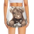 thumbnail image 2 of Lsque Cute Cow Bath Printed Women's Running Shorts with Liner Pockets,Elastic Quick Dry Workout Athletic Gym Yoga Shorts,Womens High Waist Shorts-XX-Large, 2 of 9
