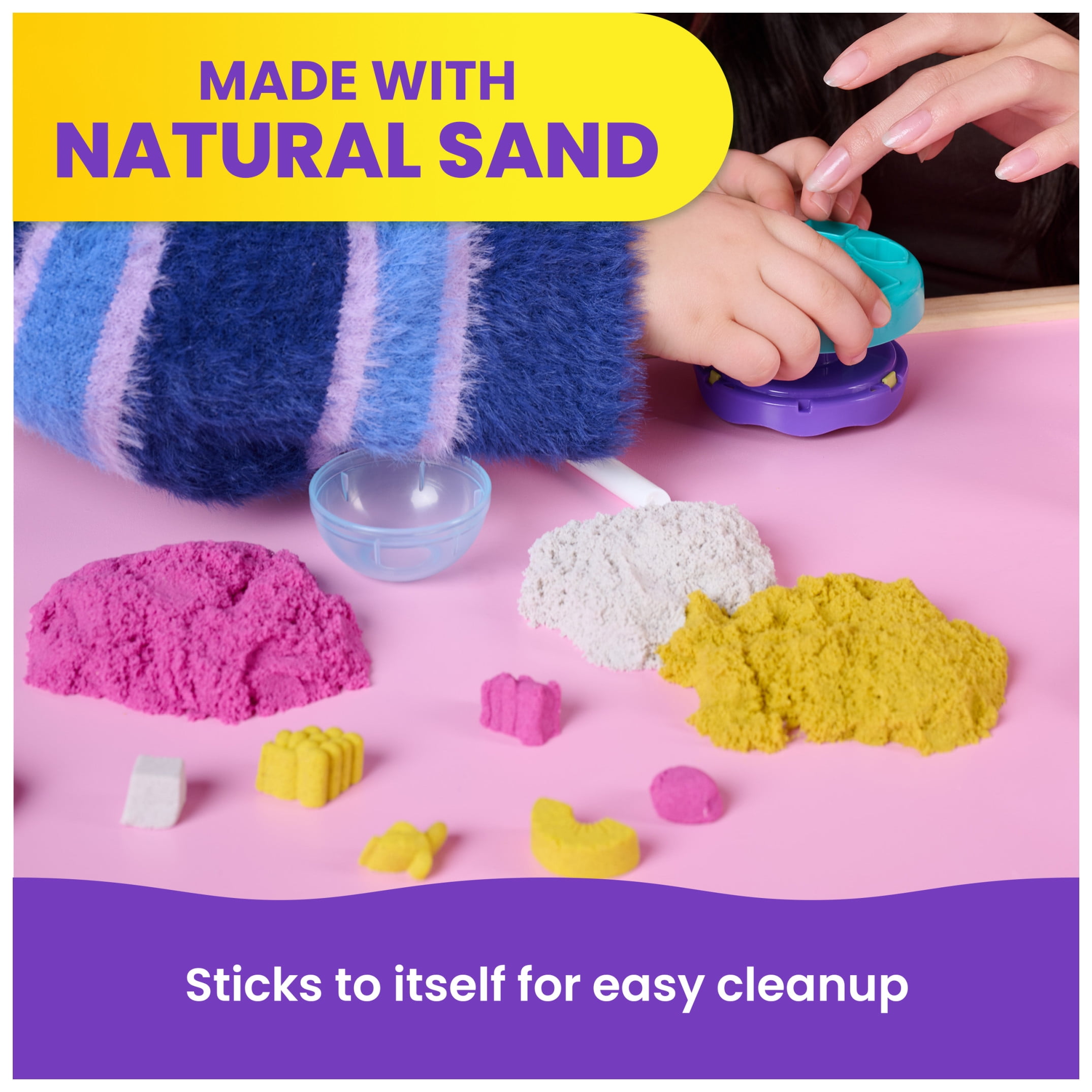 Kinetic Sand, Smoothie Mixer with 14 oz Play Sand & Tools, Play Food Toy for Ages 5 and up