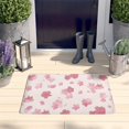 thumbnail image 2 of Pioneer Flower Floral Print Flannel Non Slip Door Rugs,Washable Door Mats Indoor,Decorative Door Mats,Dirt-Resistant and Absorbent Doormat for Entrance,Bedroom,Kitchen,Bathroom,23.5"x16", 2 of 5