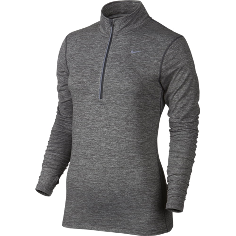 Nike - Nike Women's Dri-FIT? Element Half Zip Dark Grey/Heather ...