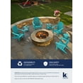 thumbnail image 5 of KINGYES HDPE Adirondack Chair, All-Weather Outdoor Fire Pit Chairs for Patio Deck Lawn, Tiffany, 5 of 8