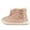 Blush, variant on Womens Cable Knit Faux Shearling Fur Lined Bootie Slippers House Shoes Fluffy Soft Warm Slip On Anti-Skid Cozy Plush Cute Slipper Booties Boots (S/M, Oatmeal), S/M, Oatmeal