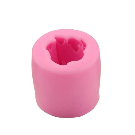 

Pink 3D Rose Cookie Food Grade Silicone Soap Mould DIY Flower Fondant Cake Molds Baking Tool