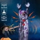 thumbnail image 2 of Decoración colgante de payaso de Halloween, Control de voz eléctrico, decoración aterradora para exteriores, payaso Shivery de terror, enfermera, animatrónica de Halloween, 2 of 4