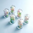 thumbnail image 5 of Efavormart 12 Pack | 3.5" Plastic Candy Jars, Disposable Favor Goodie Containers With Clear Lids, 5 of 11