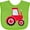 Apple Green, variant on Inktastic Farming Red Tractor Boys or Girls Baby Bib