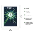 thumbnail image 2 of Paris France - Arc de Triomphe (Arch of Triumph) - Vintage Airline Travel Poster by Pierre Baudouin c.1960s - Fine Art Matte Paper Print (Unframed) 18x24in, 2 of 4