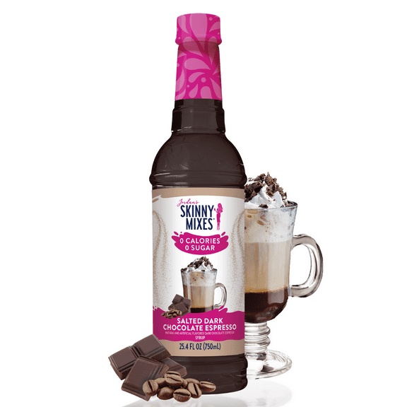 Jordan's Skinny Mixes Salted Dark Chocolate Espresso 0 Calories 0 Sugar 25.4 fl oz