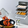 thumbnail image 2 of Naiovety Estante para platos, organizador de cocina montado en la pared, bandejas para platos, juego de 4 bandejas de organización para cocina Gris transparente, 2 of 6