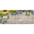 thumbnail image 3 of Sunflower Kitchen Curtains 2 Panels UV Protected Tier Curtains, Half Window Curtains Kitchen Tiers for Guest Room Bathroom Sink Laundry Room Basement,24"x27", 3 of 7