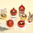 thumbnail image 4 of 30pcs Christmas Tree Balls, 2.36" Christmas Ornament Decorations Shatterproof Ornaments Gold and Red Color Painted Christmas Baubles Decorations for Party Wedding Christmas Decor, 4 of 7
