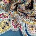 thumbnail image 3 of 100% Wool Wrap Shawl Nightingale Blue Pavlovo Posad Woolen Shawl 35 х 35-inch Fashion Shawl for Women, 3 of 3