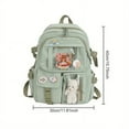 thumbnail image 3 of Kawaii Clear Front Backpack - Fashionable School & Travel Bag - Spacious, Durable, Lightweight with Versatile Style for Students & Trendsetters, 3 of 5