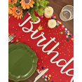 thumbnail image 3 of Happy Birthday Table Runner Birthday Centerpieces for Tables Birthday Party Sign Polka Dots Table Decoration, 3 of 5