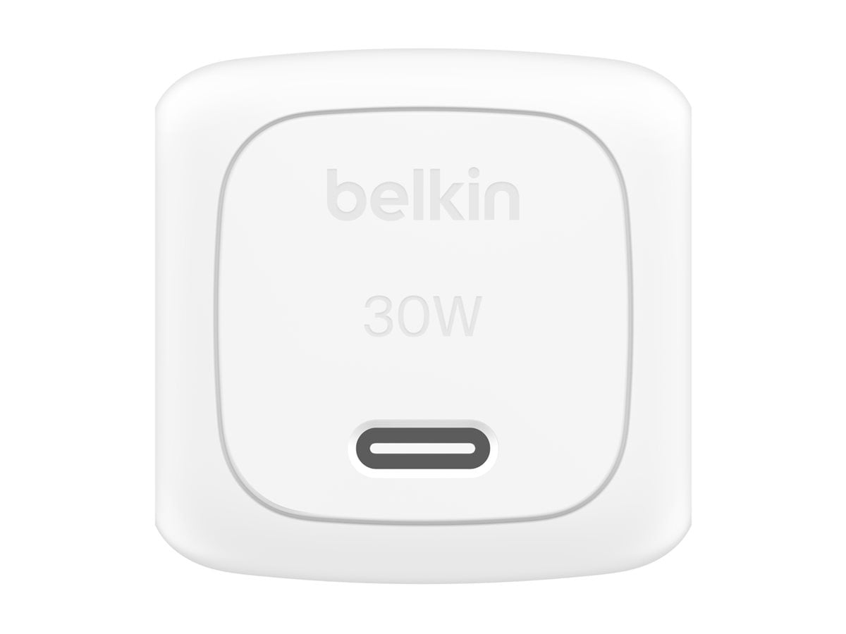 Chargeur mural cube USB-C® Belkin BoostCharge avec PPS 30 W - Blanc