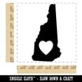 thumbnail image 2 of New Hampshire State with Heart Square Rubber Stamp Stamping Scrapbooking Crafting - Medium 1.75in, 2 of 7