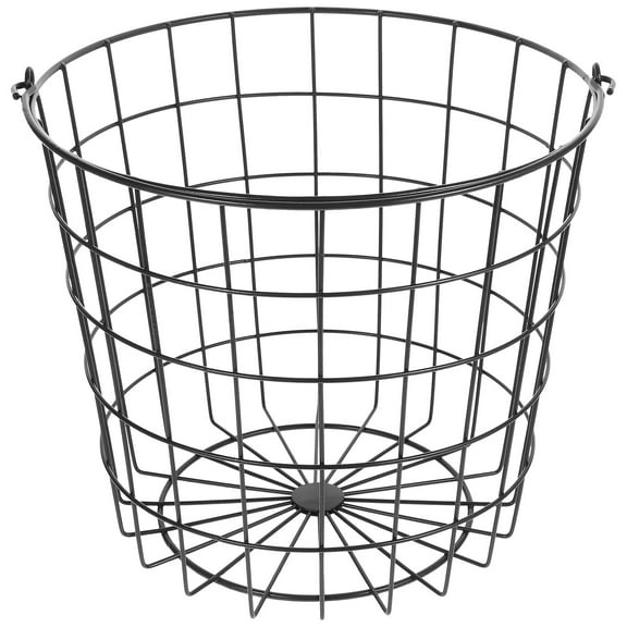 Moluckfu Decorative Laundry Basket Iron Rectangular Magazine Storage for Family Daily Use 1Pack