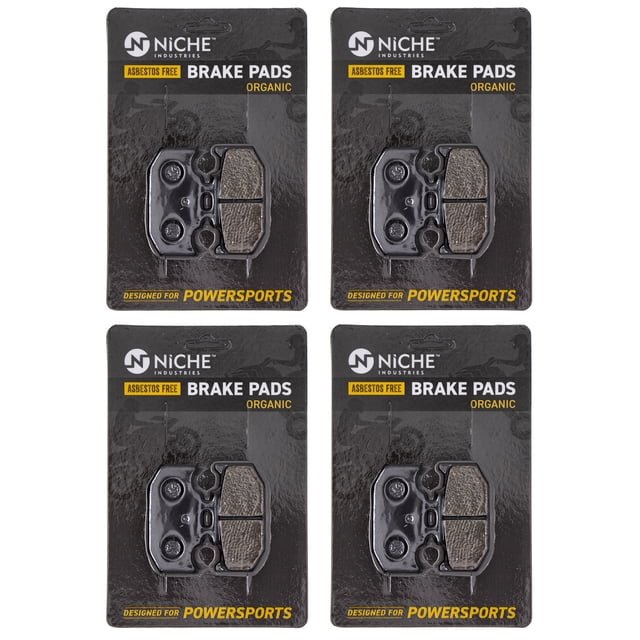 Niche Brake Pad Set for Rear Yamaha YZ125 Organic Motorcycle 4 Pack 519-KPA2499D