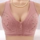 thumbnail image 4 of Gibobby Brasier Push Up Mujer Sujetador grande con hebilla lateral delantera para mujer, borde sin movimiento de anillo de, ajuste de reunión sin costuras(Oro Rosa,44), 4 of 5