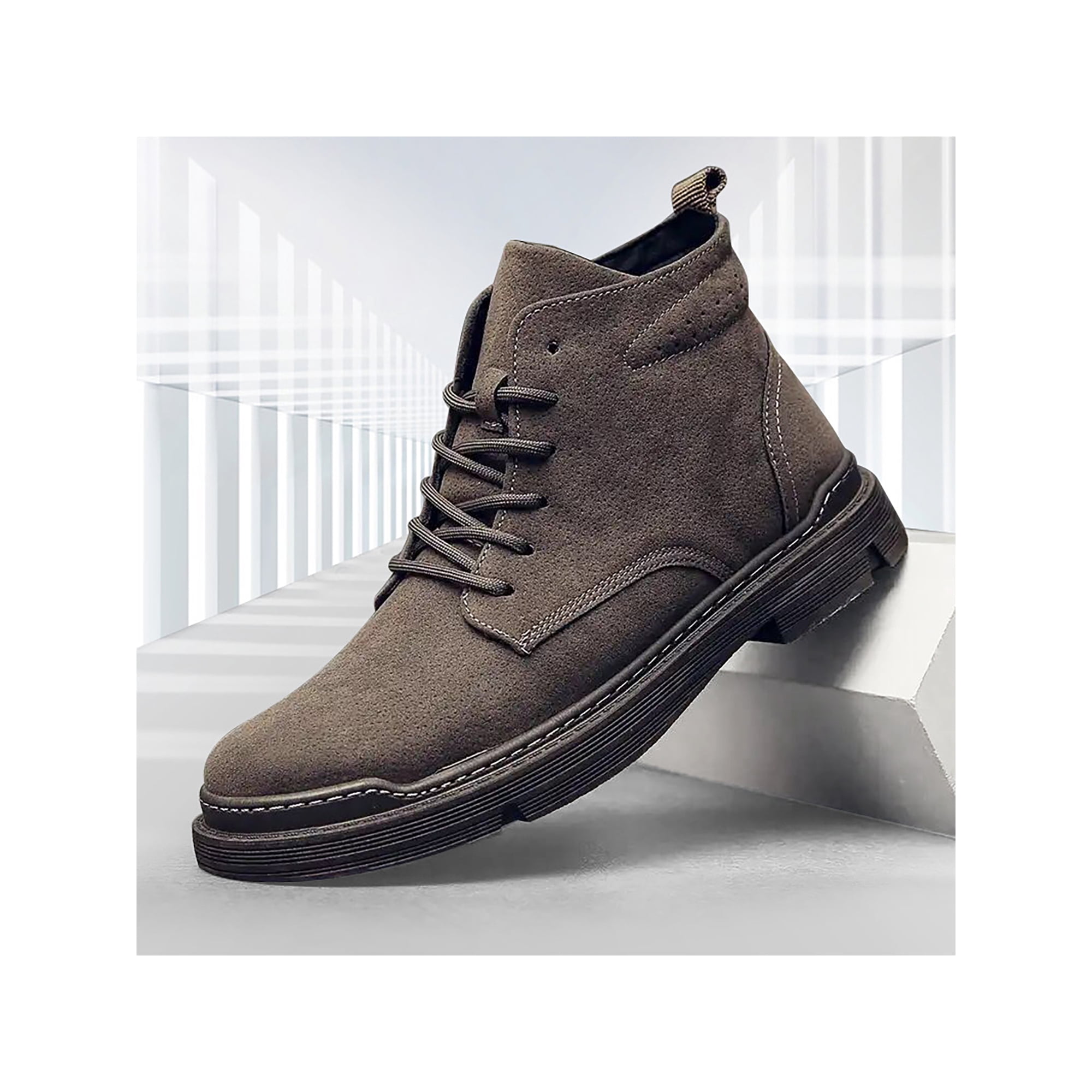 Grey ankle boots mens sale