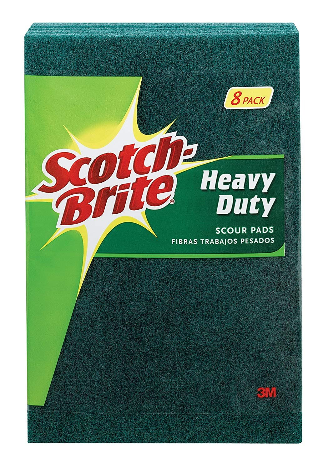 3M Scotch-Brite Heavy Duty Scour Pad 6 pack 4" x 6"  3 pack 12 pack 36 pack