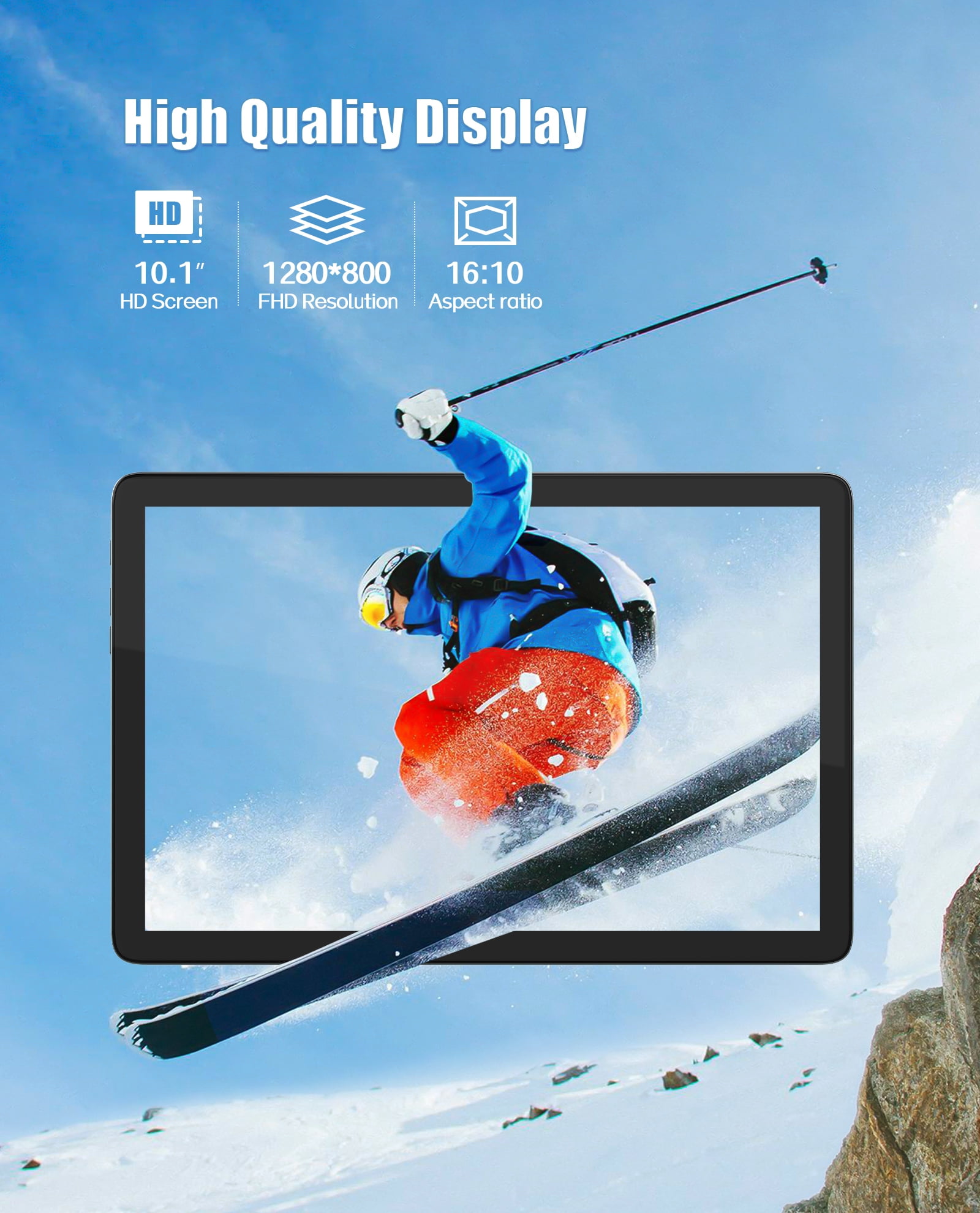 Android 14 Tablet 10.1 inch Tablet Newest, 128GB+8(4+4