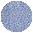 thumbnail image 2 of Addison Rugs Chantille Indoor/Outdoor Transitional Floral Blue Washable Round Rug, 8' x 8', 2 of 6