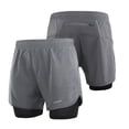 thumbnail image 1 of Lixada Men's 2-in-1 Running Shorts Quick Drying Breathable Active Training Exercise Jogging Cycling Shorts with Longer Liner, 1 of 7