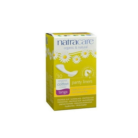 Natracare Natural Organic Thong Panty Liners, 30 Ct