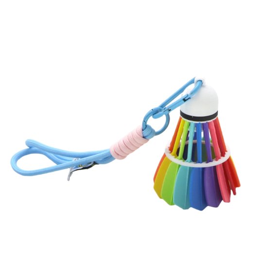 Badminton Keychain Sporty For Players Enthusiasts Durable Metal Alloy With Secure Lobster Clasp For Luggage