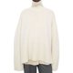 thumbnail image 4 of SuéTeres Para Mujer Cuello Alto Manga Larga Estampado Rayado/Color SóLido Lado Dividido Tops XBTCLXEBCO Beige;L, 4 of 6