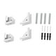 thumbnail image 4 of Soporte de pared para tableta, resistente al desgaste, estable, eficiente, organización, versátil, 4 unidades Blanco, 4 of 9