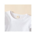 thumbnail image 5 of Franhais Girl 2pcs Outfit, Round Neck Long Sleeve Ribbed Shirt + High Waist Zipper Suspender Skirt, 5 of 9