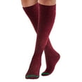 thumbnail image 7 of Women's 4 Pairs Soft Comfortable Durable & Truly Beautiful Knee High Cotton Boot Socks HR158212 Size 6-9Wine, 7 of 7