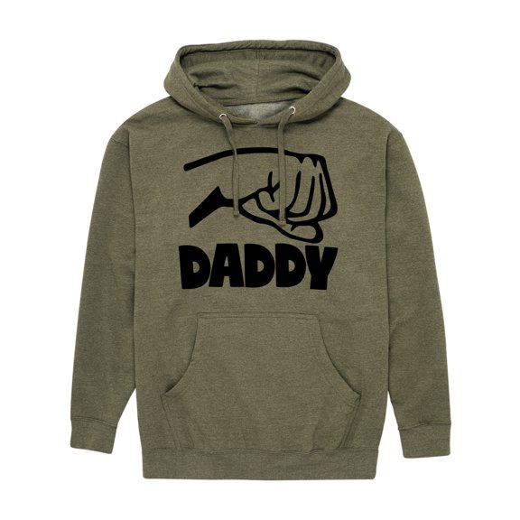 Instant Message - Daddy And Me Fist Bump - Men's Pullover Hooded Fleece Sweatshirt
