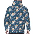 thumbnail image 7 of Picia Astronaut Corgi Dog Pattern Casual Men's Hoodie - Lightweight Hooded Sweatshirt with Kangaroo Pocket, Comfortable Pullover for Everyday, Travel-X-Large, 7 of 7