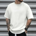 thumbnail image 2 of XJDJHC Mens T Shirts Male Casual For Stylish Two Layer Design With Fabric Outfits For Relaxed Comfort Loose Fit, 2 of 4
