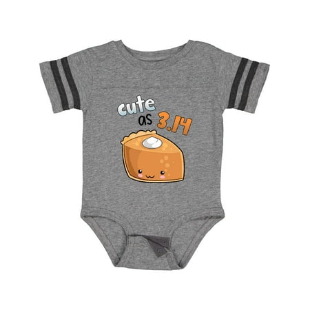 

Inktastic Cute As 3.14 Pi Day Pumpkin Pie Pun Gift Baby Boy or Baby Girl Bodysuit