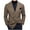 Brown, variant on Hueook Blazers for Men Big Tall Clearance Men's Suit Long Sleeve Business Wedding Party Jacket Vest Coats for Men