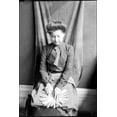 thumbnail image 1 of 24"x36" Gallery Poster, Indian woman demonstrating basket weaving, ca.1900 CHS 4800, 1 of 1