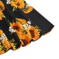 thumbnail image 4 of Skirts for Women Skirt Women's Print Floral Casual Skirt Lightweight Everyday Knit with Flowing A-Line and Breezy Comfort for All Seasons Orange L, 4 of 5