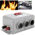 thumbnail image 4 of Desempañador de parabrisas de 12 V y 800 W, desempañador eléctrico de 3 orificios para vehículos, calentador de bajo ruido, calefacción rápida 2 en 1, 4 of 5
