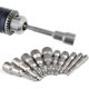 thumbnail image 4 of 10Pcs Magnetic Hex Bit Socket Set 6-15mm Impact Driver Magnetic Hex Bit Socket Wrench Set 1/4 Magnetic Hex Bit Socket Adapter Tool, 4 of 5