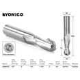 thumbnail image 5 of 4 Bit Solid Carbide Endmill CNC Router Bit Set 1/2" Diameter X 1-1/4" Cutting Length - 1/2" Shank - Yonico 14424, 5 of 5