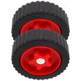 thumbnail image 1 of Phenofice 2Pcs Lawn Mower Wheel Red Auxiliary Wheels For Quick Installation In Garden Maintenance, 1 of 6